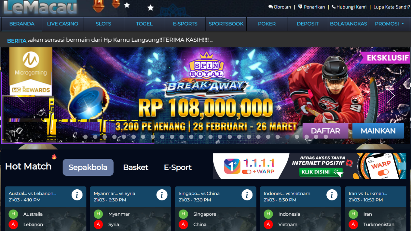 LEMACAU Casino Online: Kombinasi Hiburan dan Peluang Keuntungan yang Tak Terbatas!